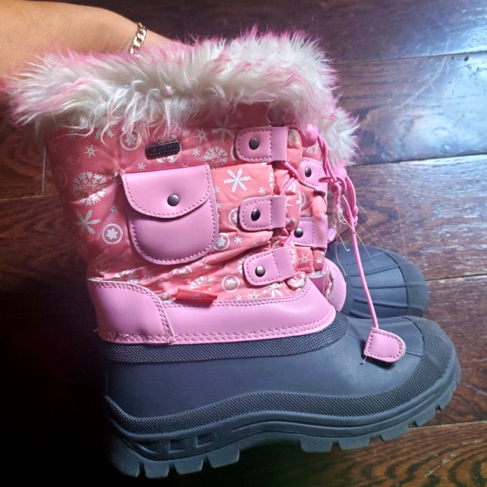 Snow Pink size 2 waterproof boots - Picture 2 of 8